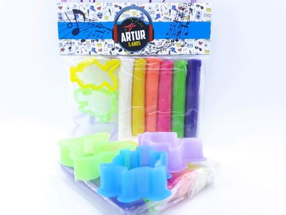 Kit Rock N Roll Massinha Modelar e Forminhas