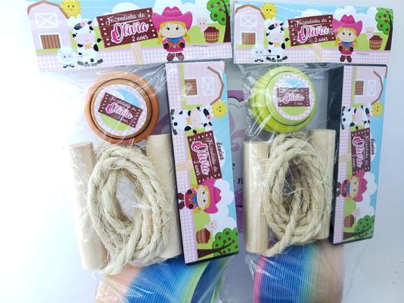 Kit Super Diversão Fazendinha Menina Lembrancinha