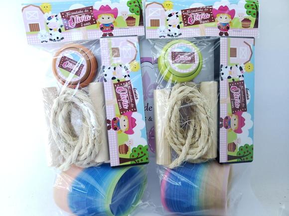 Kit Super Diversão Fazendinha Menina Lembrancinha