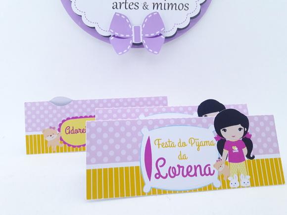 Lapela ou Solapa Festa do Pijama