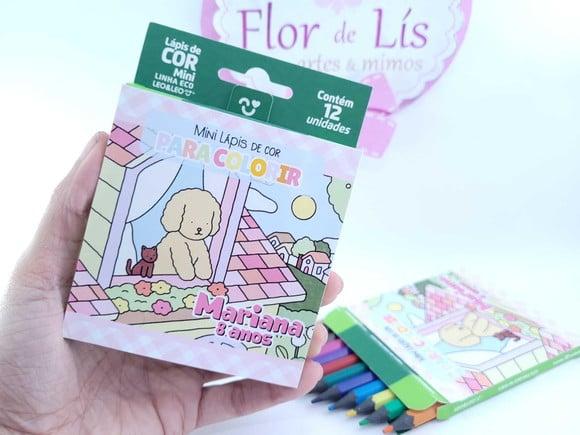 Lápis de Colorir Bobbie Goods 12 Cores Personalizado