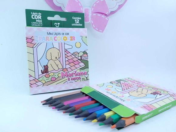 Lápis de Colorir Bobbie Goods 12 Cores Personalizado