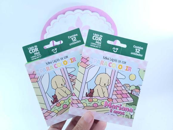 Lápis de Colorir Bobbie Goods 12 Cores Personalizado