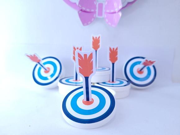 Latinha 3d Alvo Arco e Flecha Valente Lembrancinha