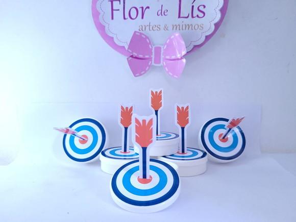 Latinha 3d Alvo Arco e Flecha Valente Lembrancinha