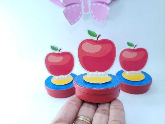 Latinha 3d Maçã Branca de Neve