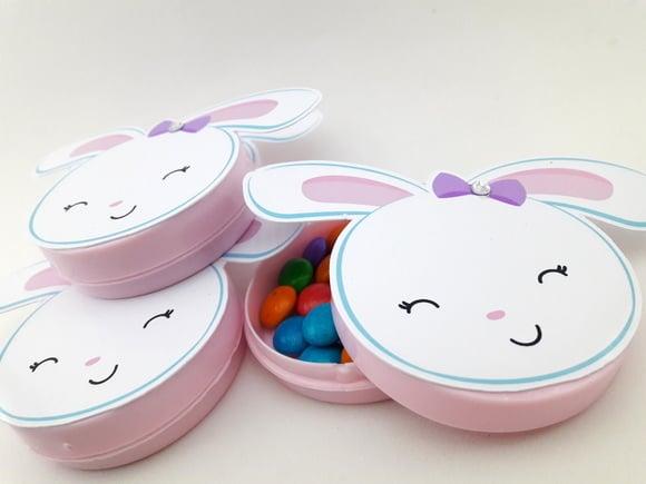 Latinha Personalizada Coelho da Páscoa Lembrancinha
