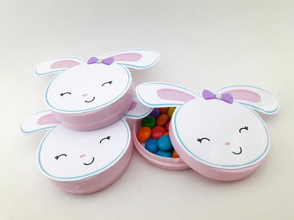 Latinha Personalizada Coelho da Páscoa Lembrancinha