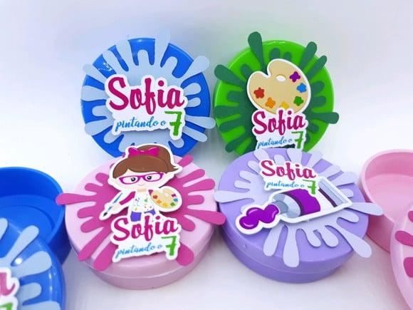 Latinhas Personalizadas Pintando o Sete