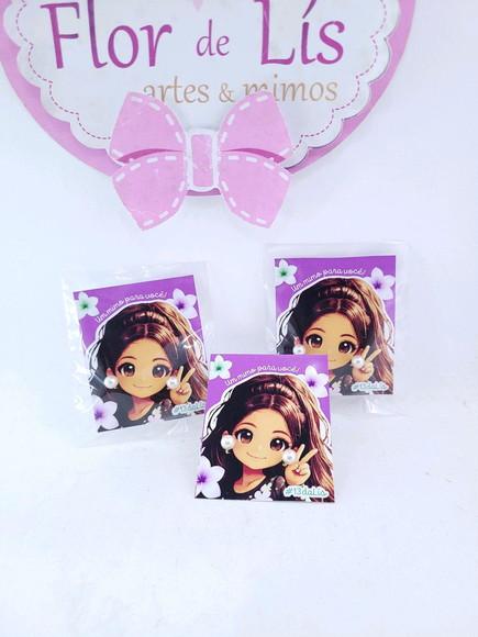 Lembrancinha Brinco de Pérola em Tag Personalizada