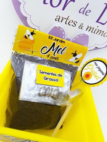 Lembrancinha Jardinagem Festa Abelha Kit para Plantar