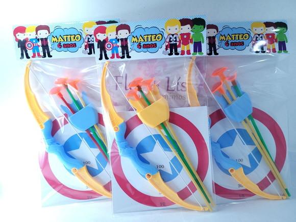 Lembrancinha Personalizada Arco e Flecha Heróis Cute
