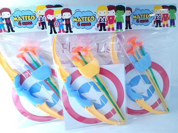 Lembrancinha Personalizada Arco e Flecha Heróis Cute
