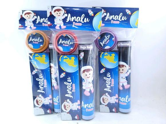 Lembrancinha Personalizada Astronauta Menina Kit Divertido