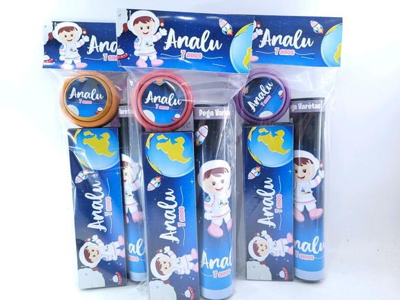 Lembrancinha Personalizada Astronauta Menina Kit Divertido