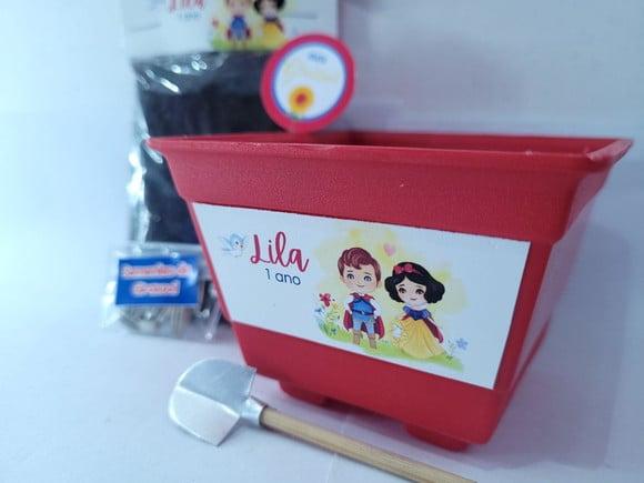 Lembrancinha Personalizada Kit Plantação Branca de Neve