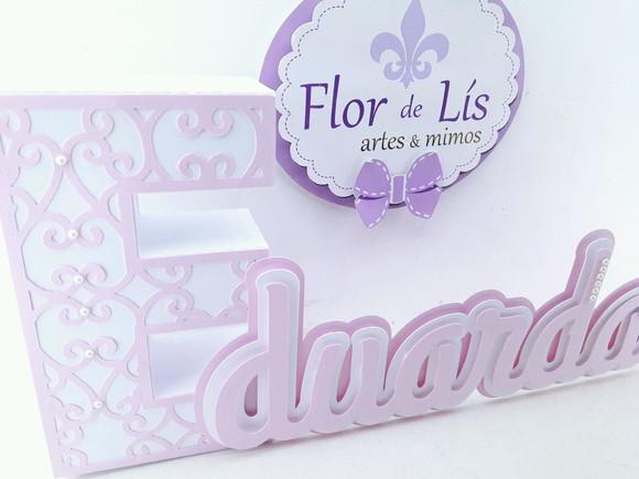 Letra 3d Cursiva Bailarina