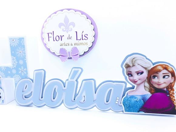 Letra 3d Cursiva Frozen