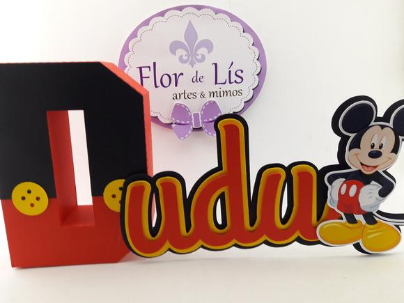 Letra 3d Cursiva Mickey
