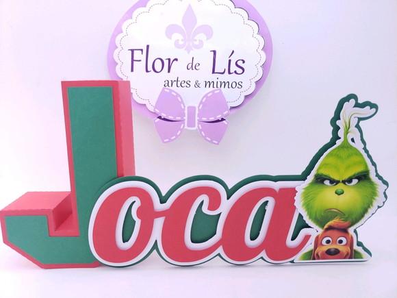 Letra 3d Cursiva o Grinch