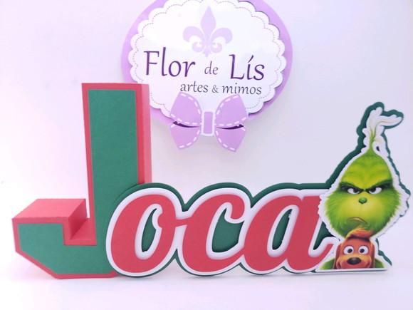Letra 3d Cursiva o Grinch