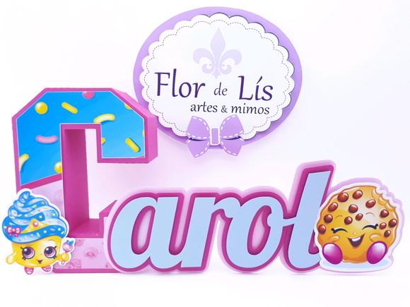 Letra 3d Cursiva Shopkins