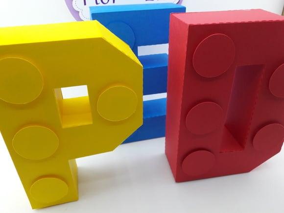Letras 3d Lego