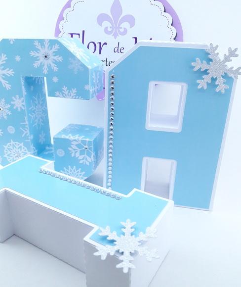 Letras 3d Frozen Luxo
