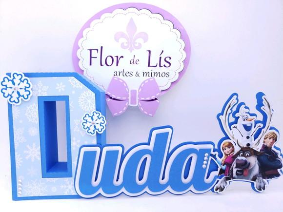 Letras 3d Cursiva Frozen