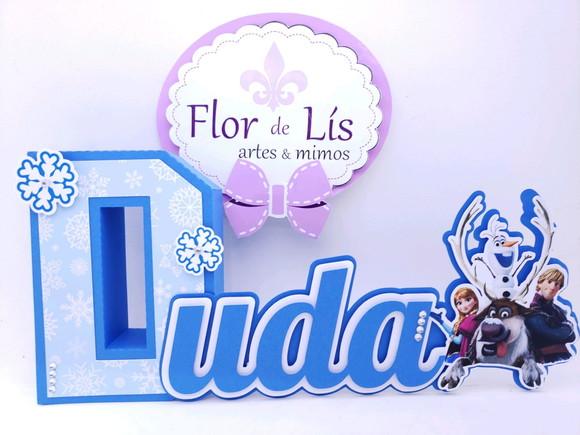 Letras 3d Cursiva Frozen