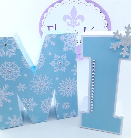 Letras 3d Frozen Luxo