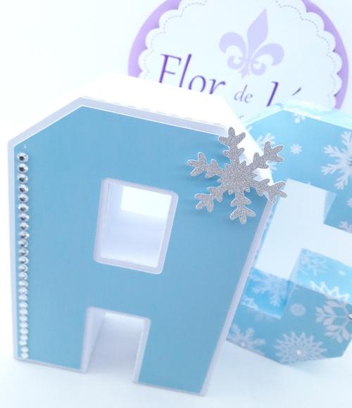Letras 3d Frozen Luxo