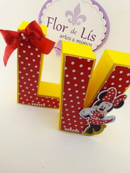 Letras 3d Minnie