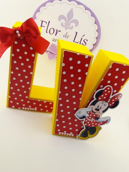 Letras 3d Minnie