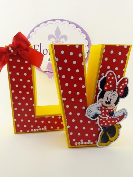 Letras 3d Minnie