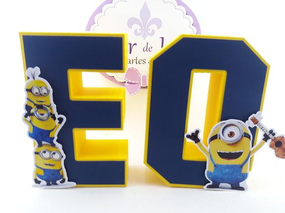 Letras 3d Minnions