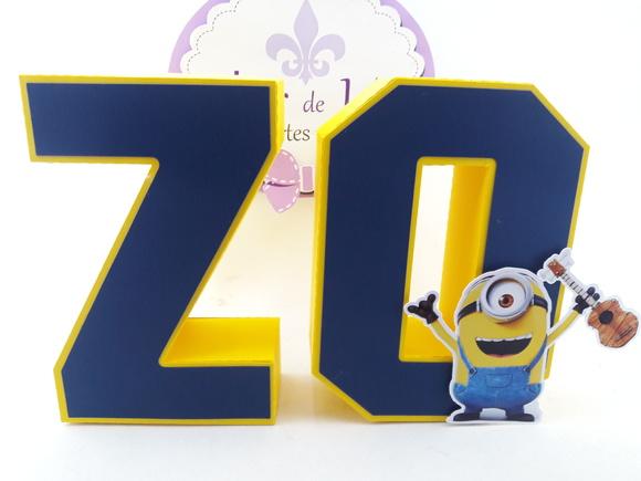 Letras 3d Minnions