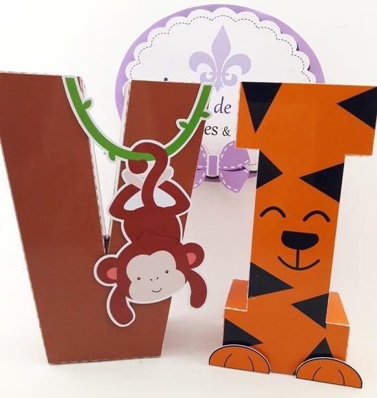 Letras 3d Safari