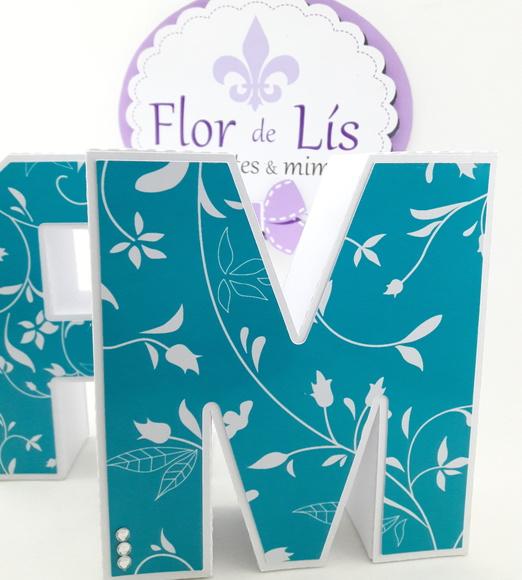 Letras ou Números 3d Azul