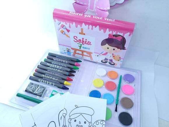 Maleta Estojo Pintura Arte Pintando o Sete