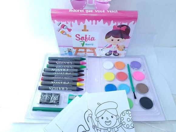 Maleta Estojo Pintura Arte Pintando o Sete Menina