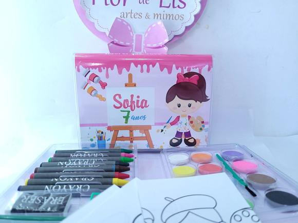 Maleta Estojo Pintura Arte Pintando o Sete Menina