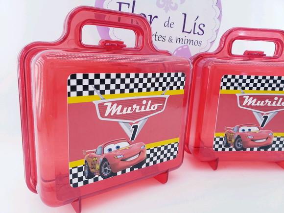Maletinha Acrílica Carros