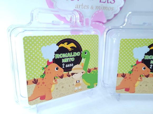 Maletinha Acrílica Dinossauro Cute Personalizada