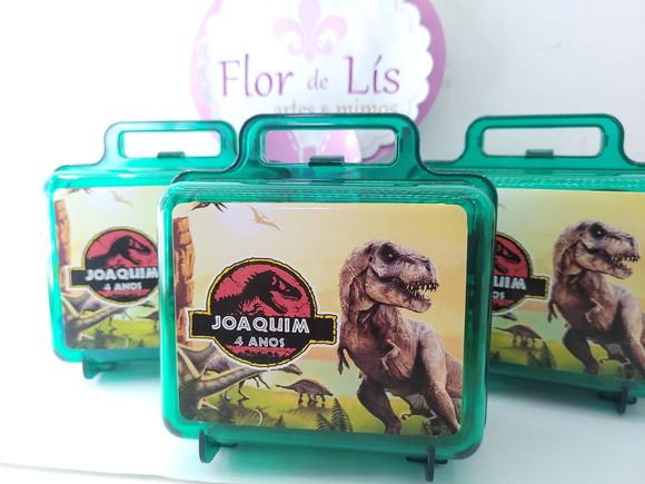 Maletinha Acrílica Personalizada Dinossauro