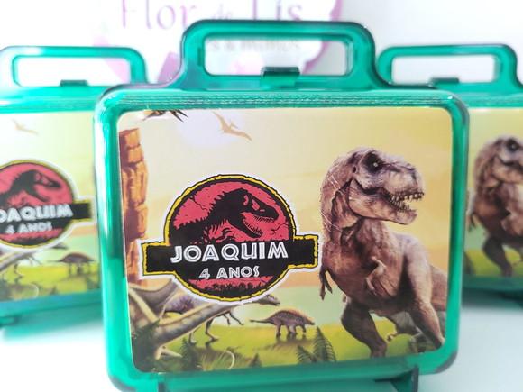 Maletinha Acrílica Personalizada Dinossauro