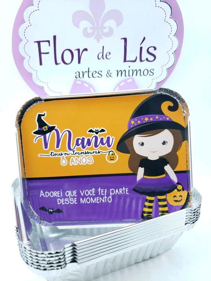 Marmitinha 250gr Halloween Menina Bruxinha