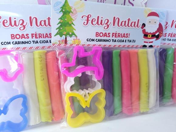 Massinha de Modelar de Natal Brinde Final de Ano Escolar