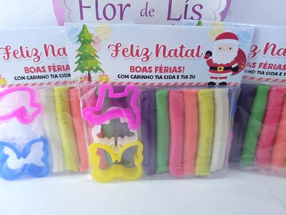 Massinha de Modelar de Natal Brinde Final de Ano Escolar