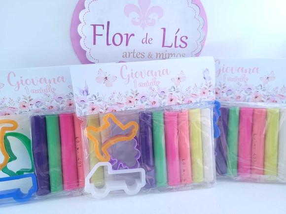 Massinha de Modelar Jardim Aquarela Borboleta Lembrancinha